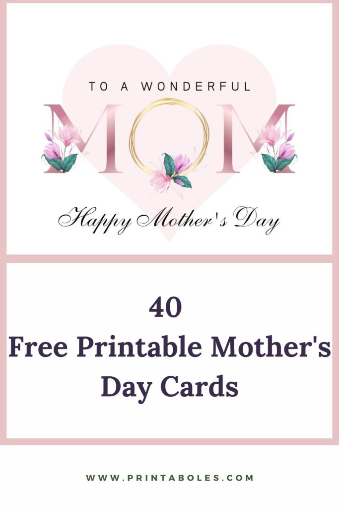 40 Free Printable Mother's Day Cards - Printaboles