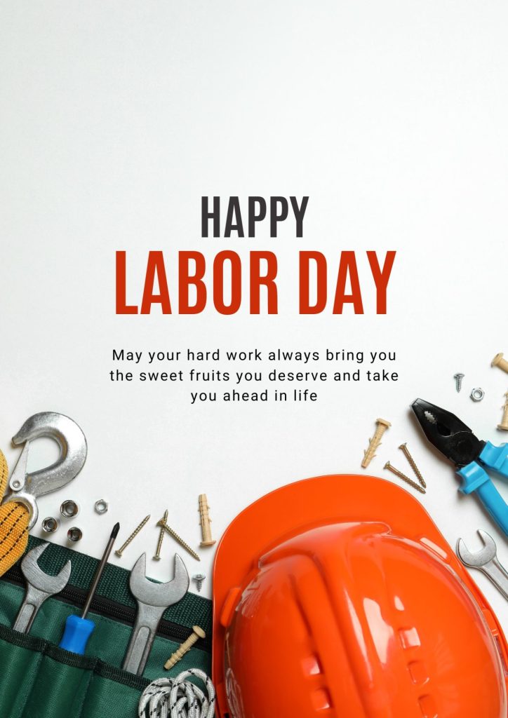 Gray illustrative Happy Labour Day )