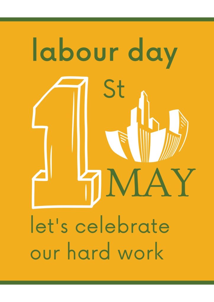 Green and yellow Labor Day