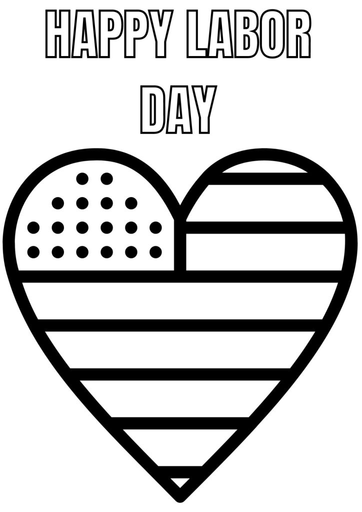 Happy labor day coloring pages
