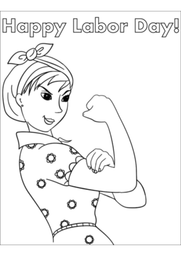 Happy labor day coloring pages