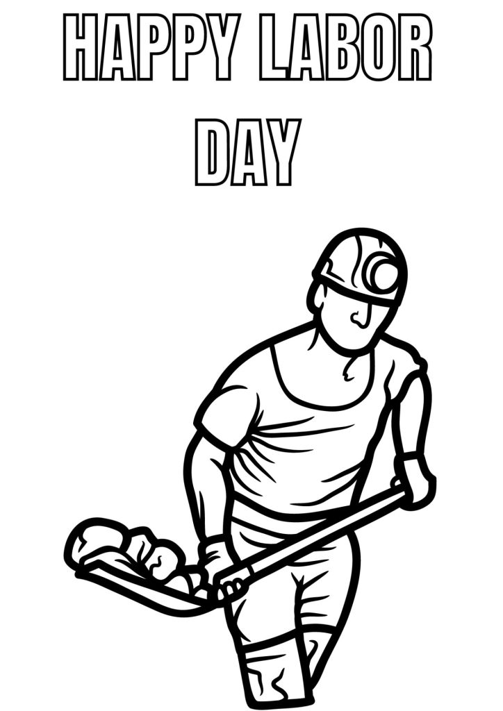 Happy labor day coloring pages