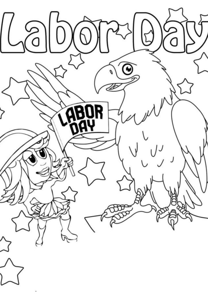 Happy labor day coloring pages