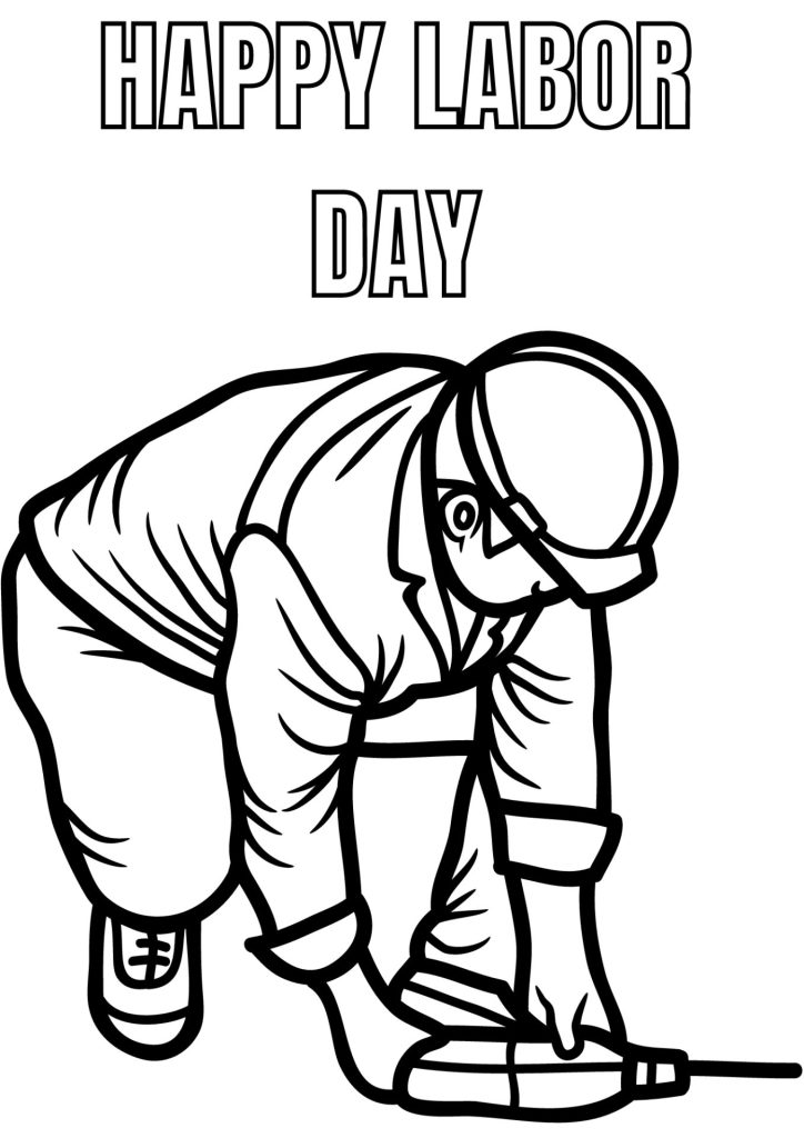 Man drilling