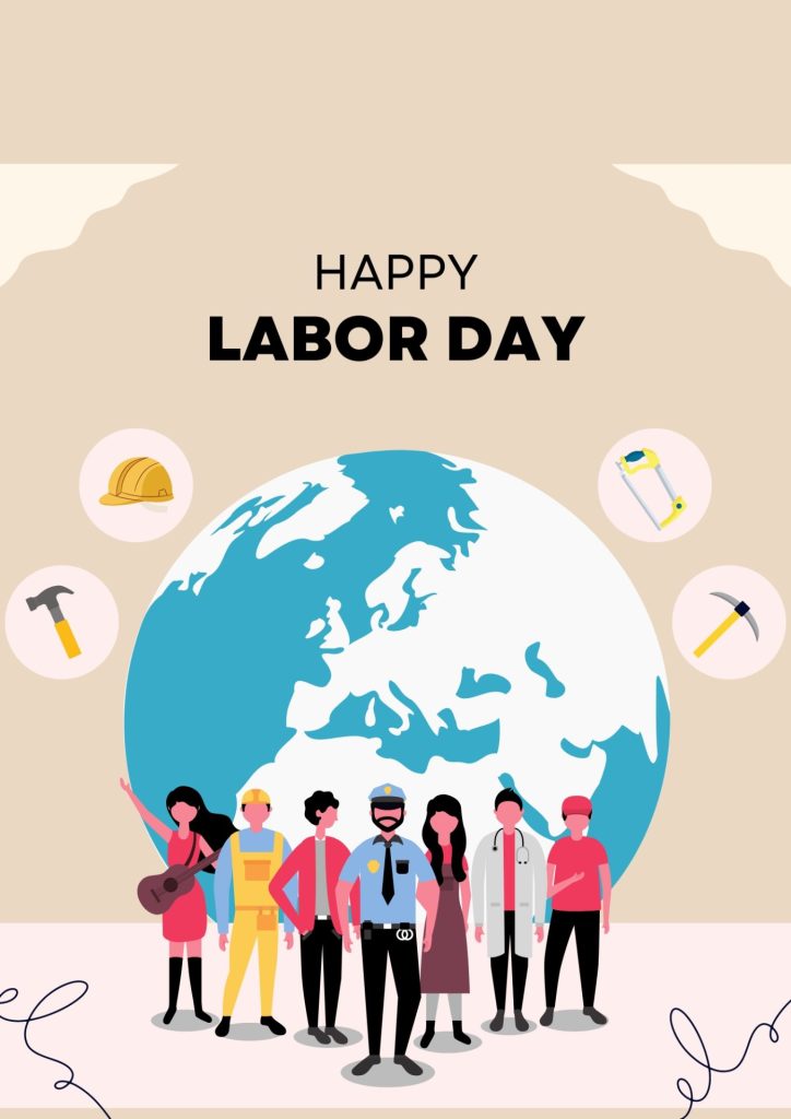 Illustration Happy Labor Day