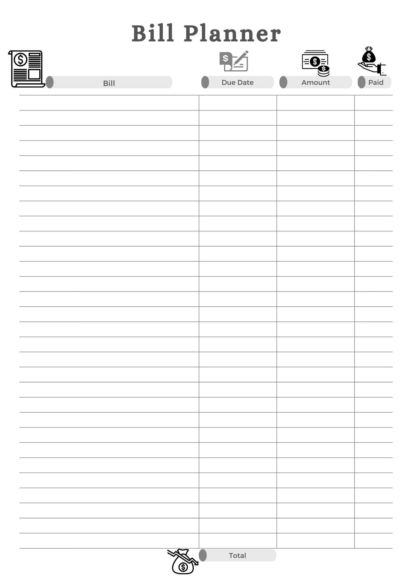 Best Monthly Bill Planner App