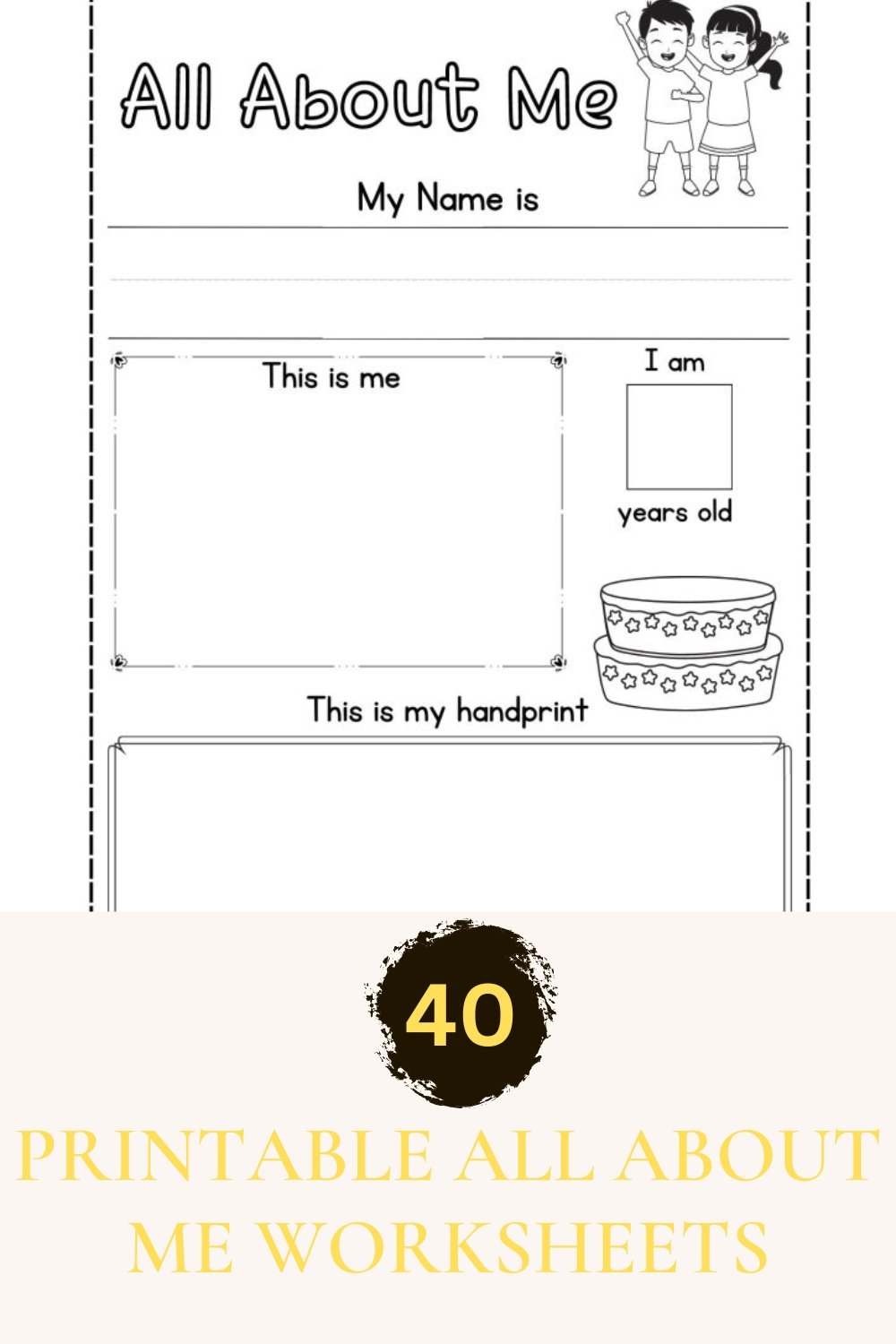 Printable All About Me Worksheets