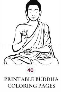 40 Free Printable Buddha Coloring Pages (Blank Templates)