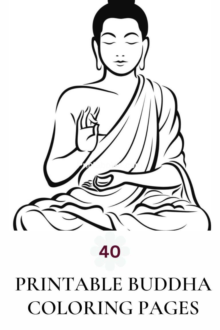 Printable Buddha Coloring Pages