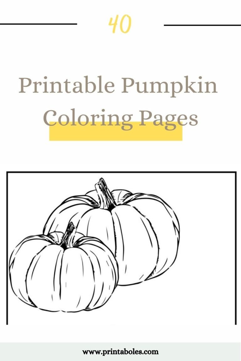 Printable Pumpkin Coloring Pages
