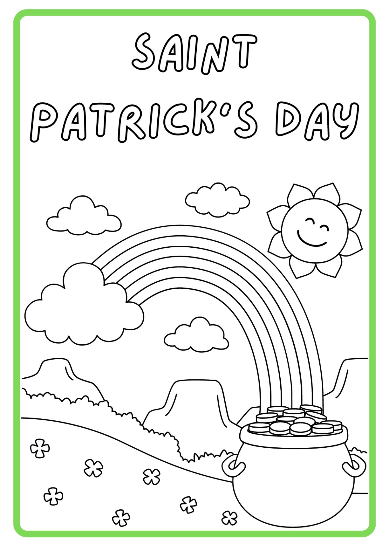 40 Free Printable St Patrick's Day Coloring Pages - Printaboles