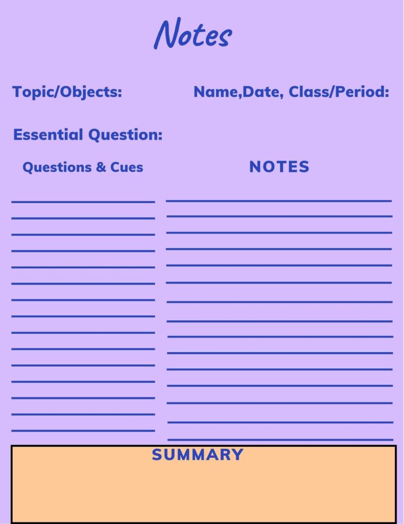 Simple Notes A4 Document