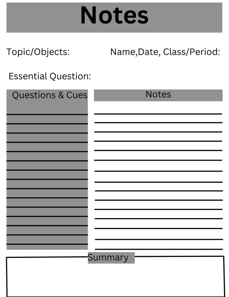 Simple Notes A4 Document