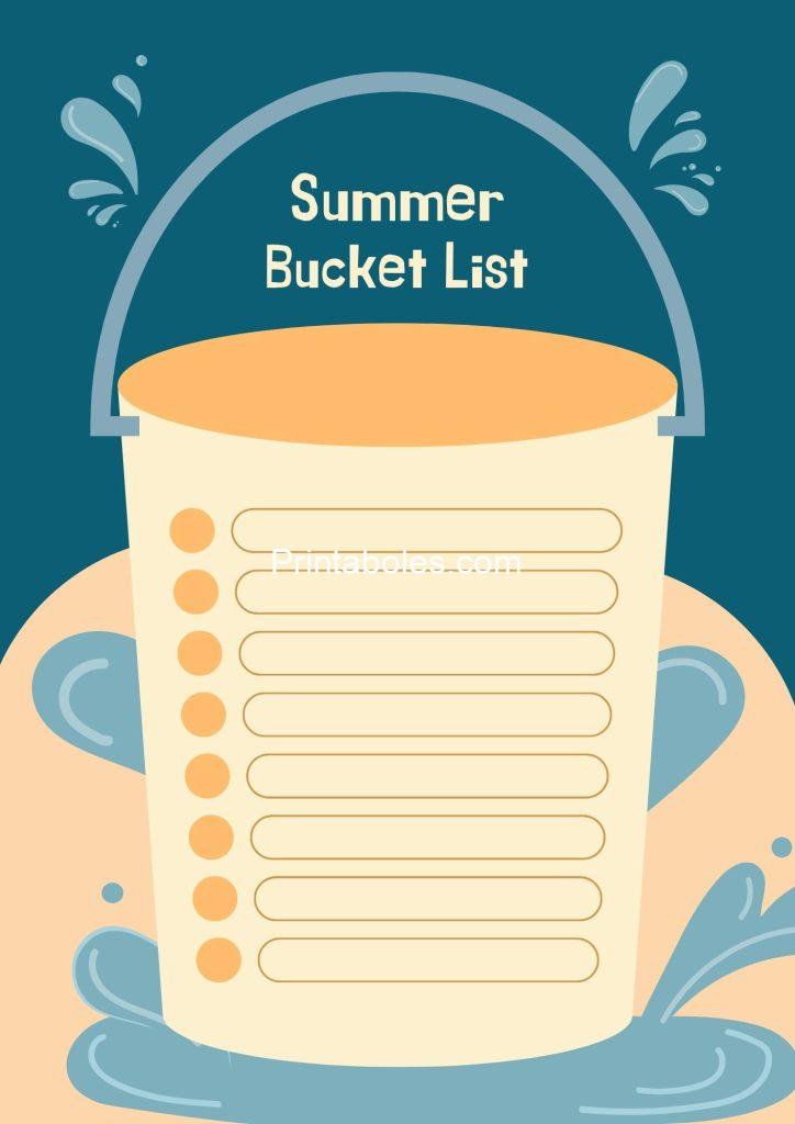 Summer Bucket List