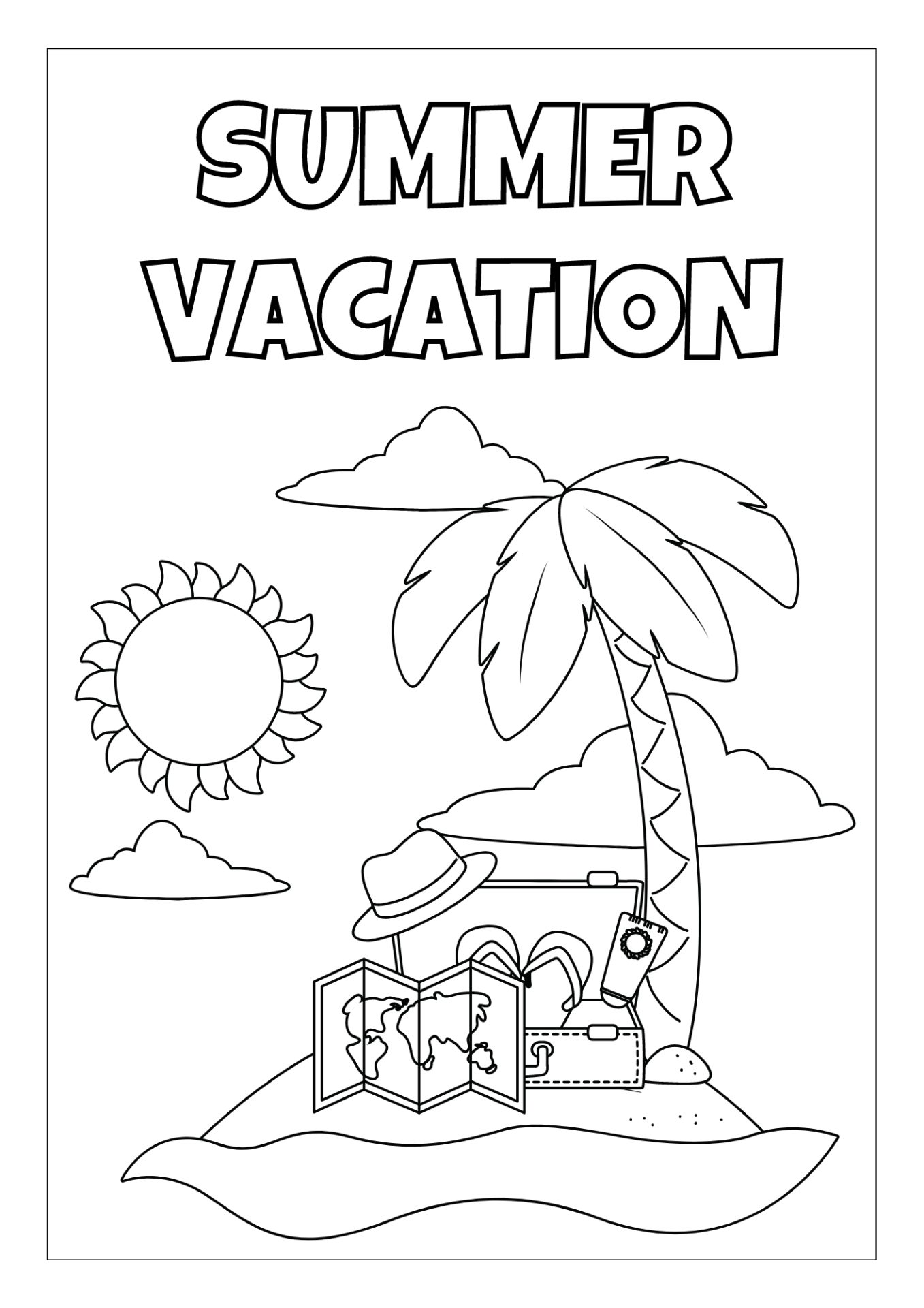 40 Free Printable Summer Coloring Pages - Printaboles