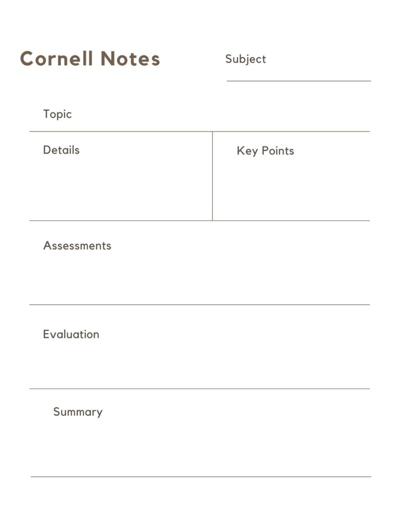White Brown Aesthetic Simple Notes A4 Document