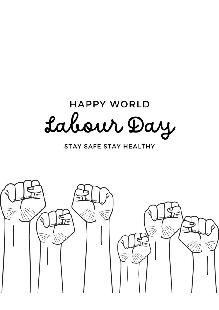 White labor day coloring pages