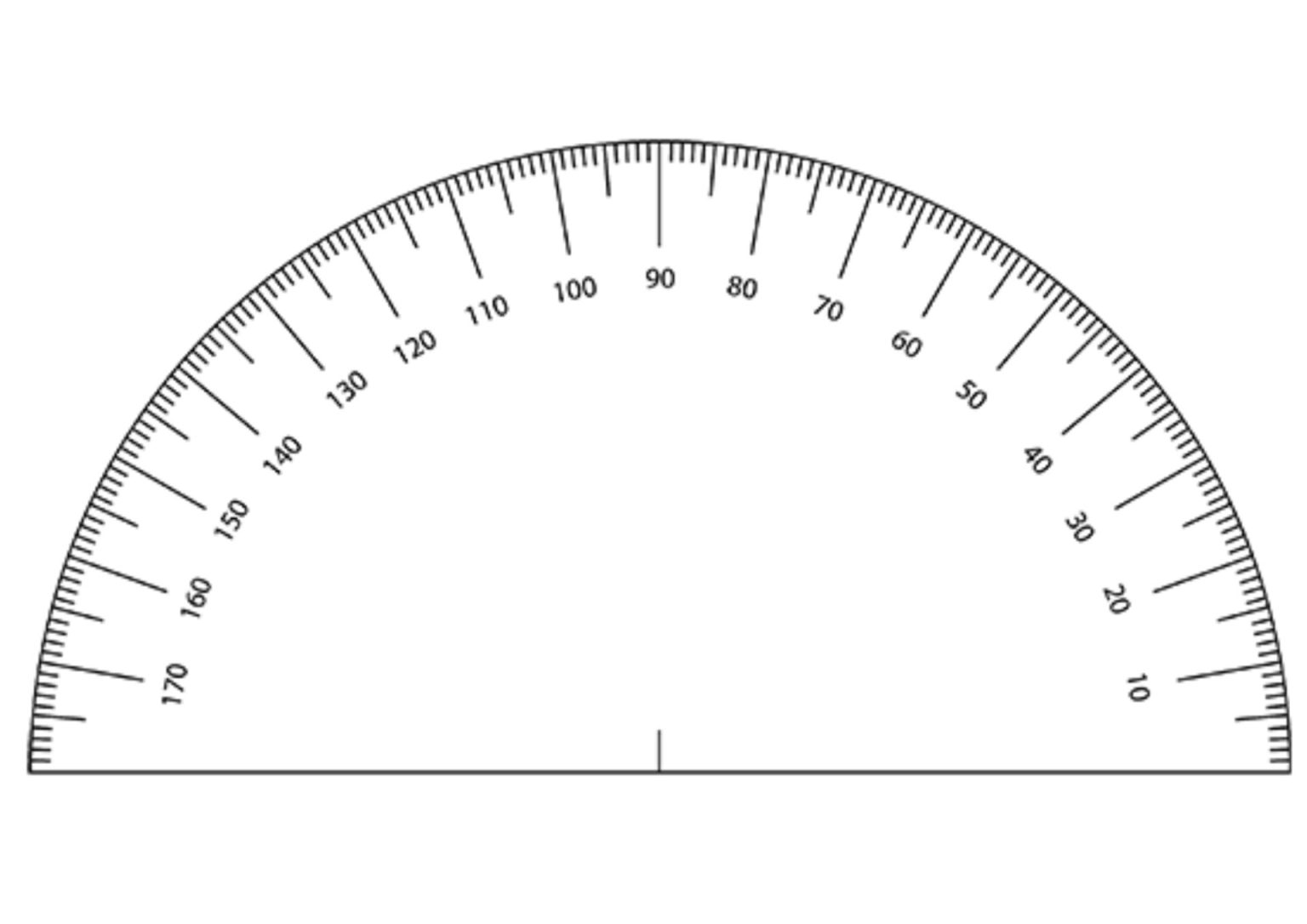 40 Free Printable Protractor Templates Printaboles