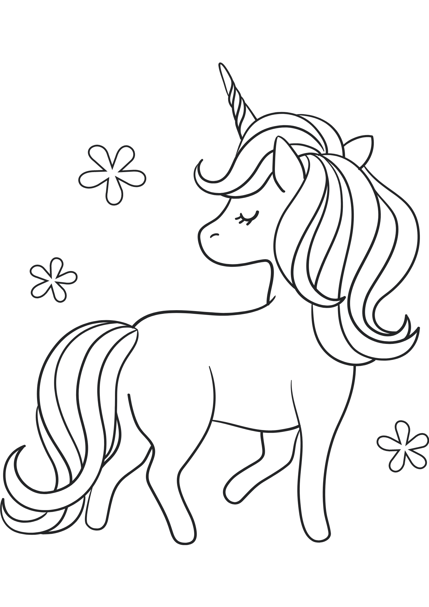 40 Free Printable Unicorn Coloring Pages - Printaboles