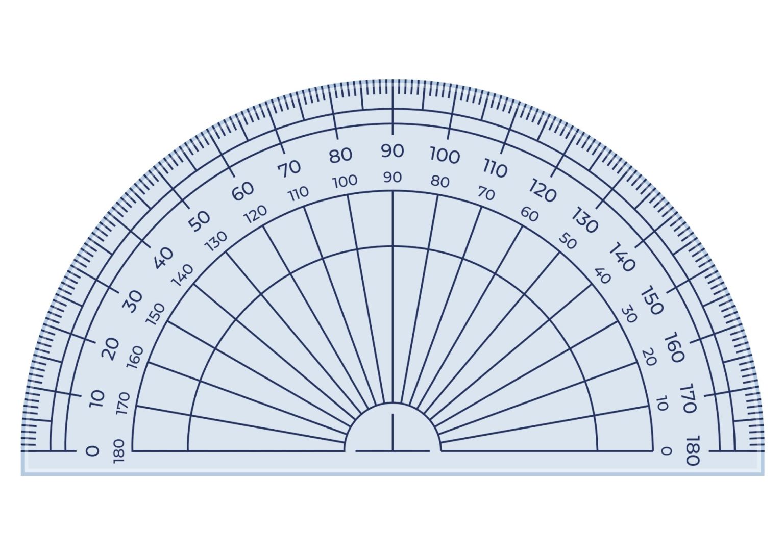 40 Free Printable Protractor Templates - Printaboles