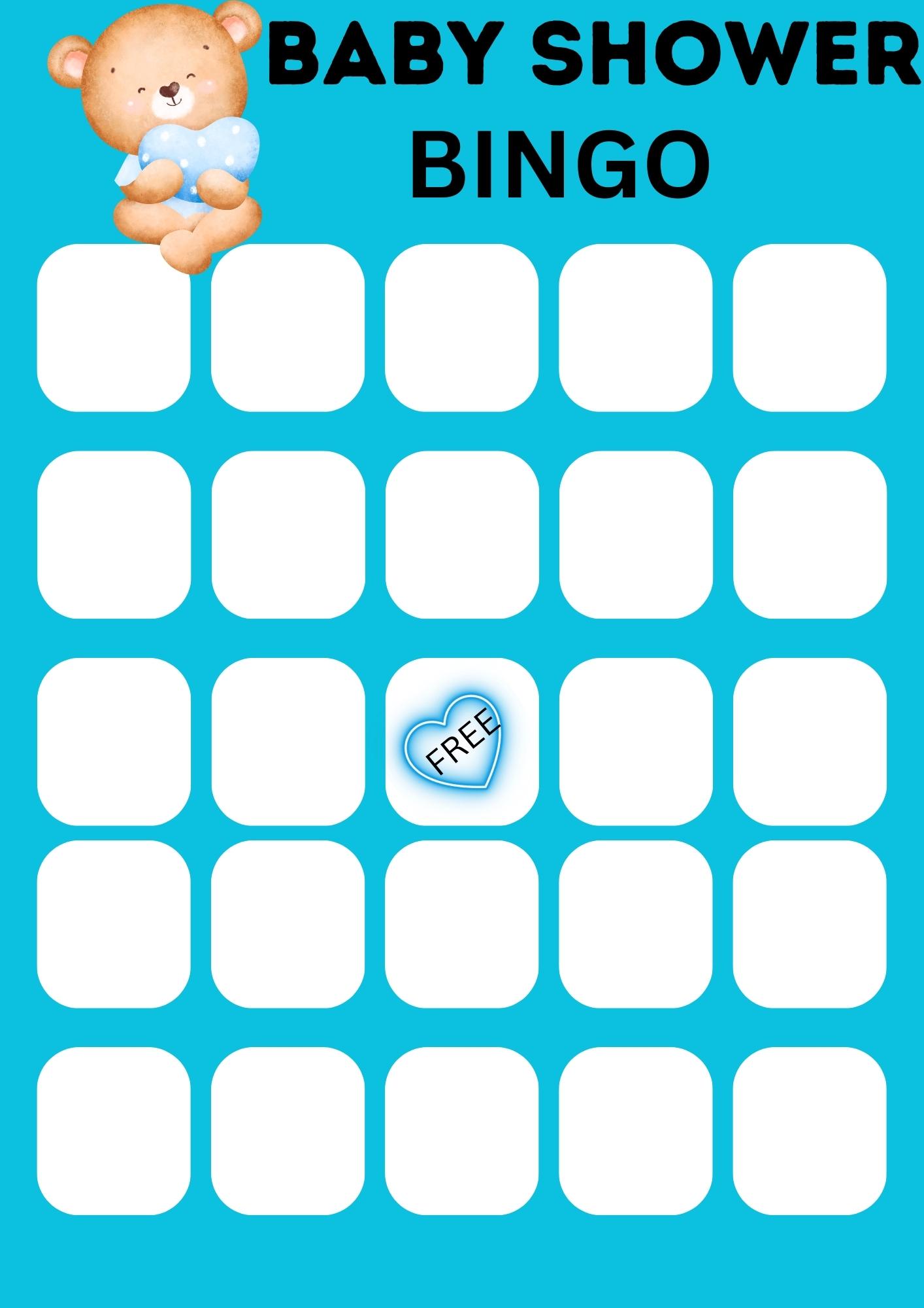 40 Free Printable Baby Shower Bingo - Printaboles