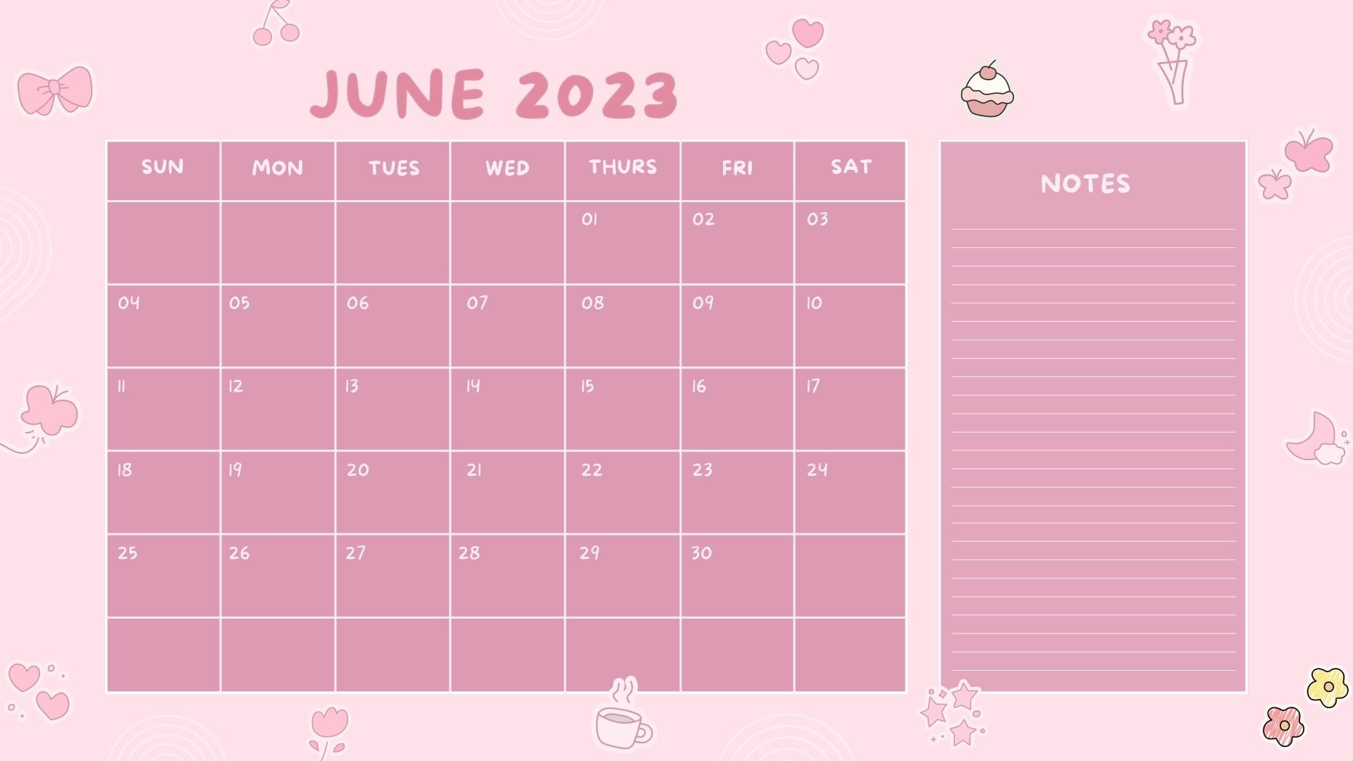 40 June 2023 Printable Calendars - Printaboles