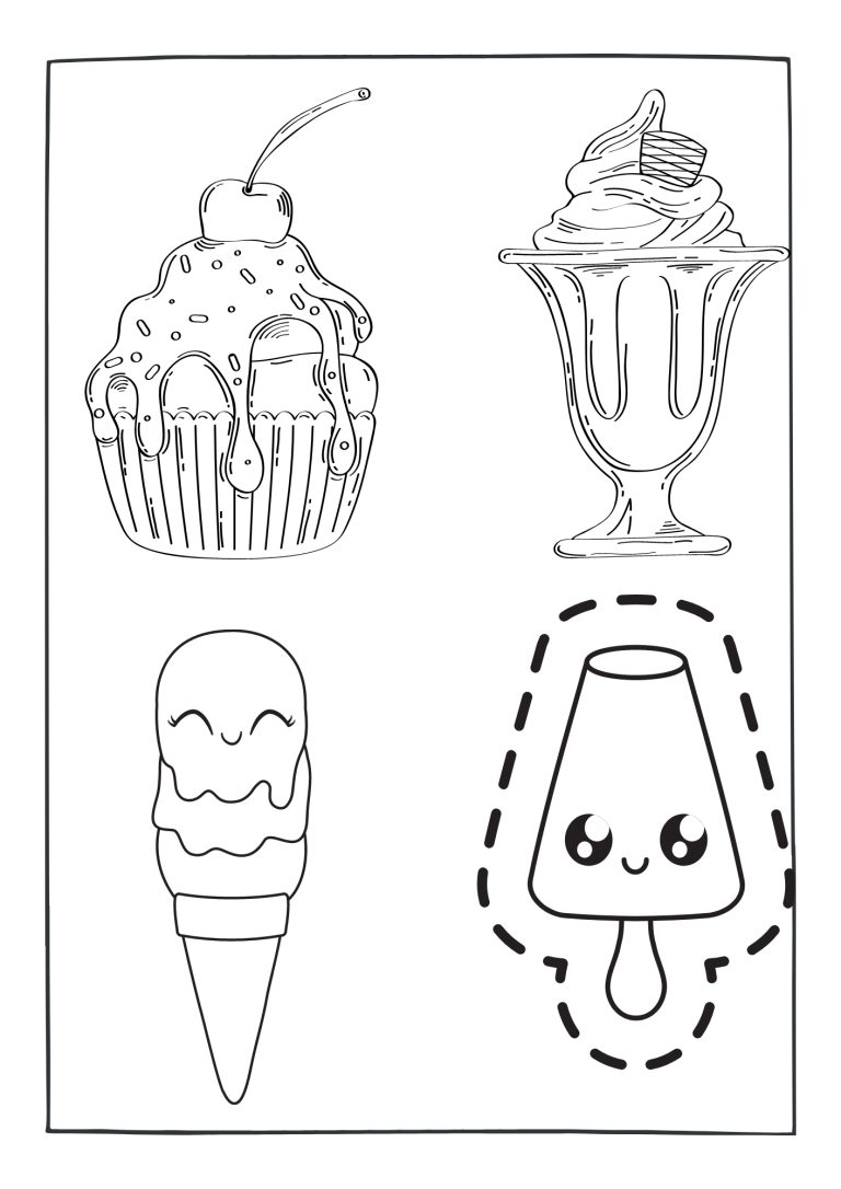 40 Free Printable Ice Cream Coloring Pages - Printaboles