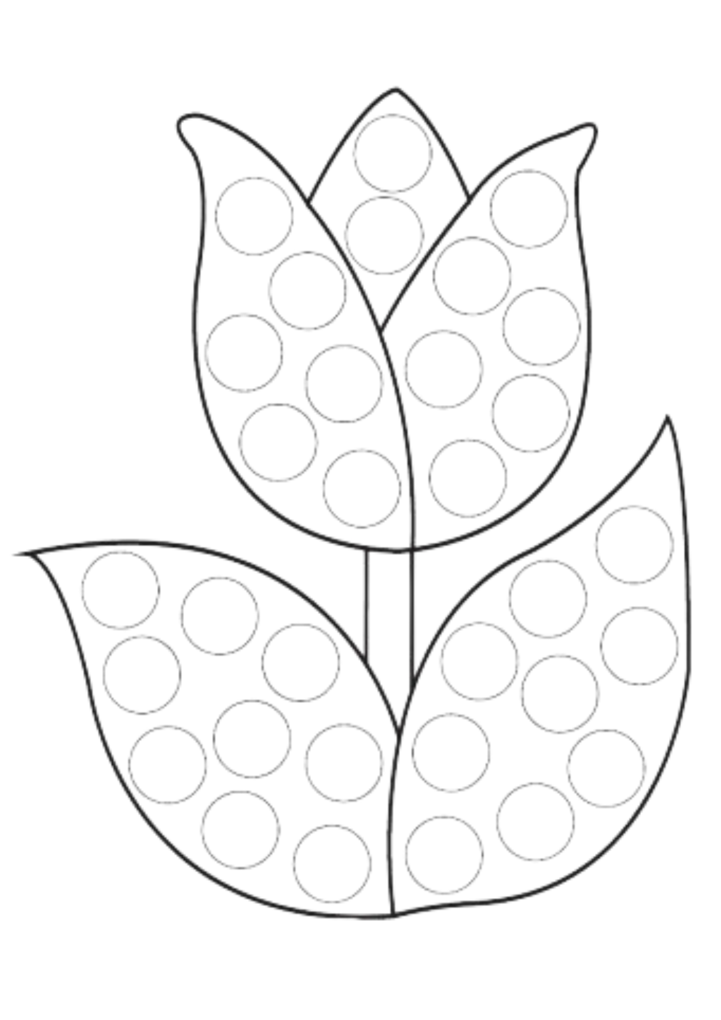 40 free printable dot marker coloring pages printaboles