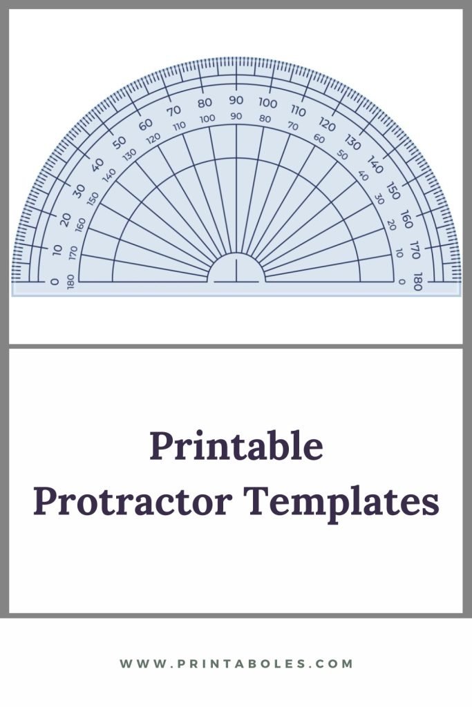 40 Free Printable Protractor Templates Printaboles