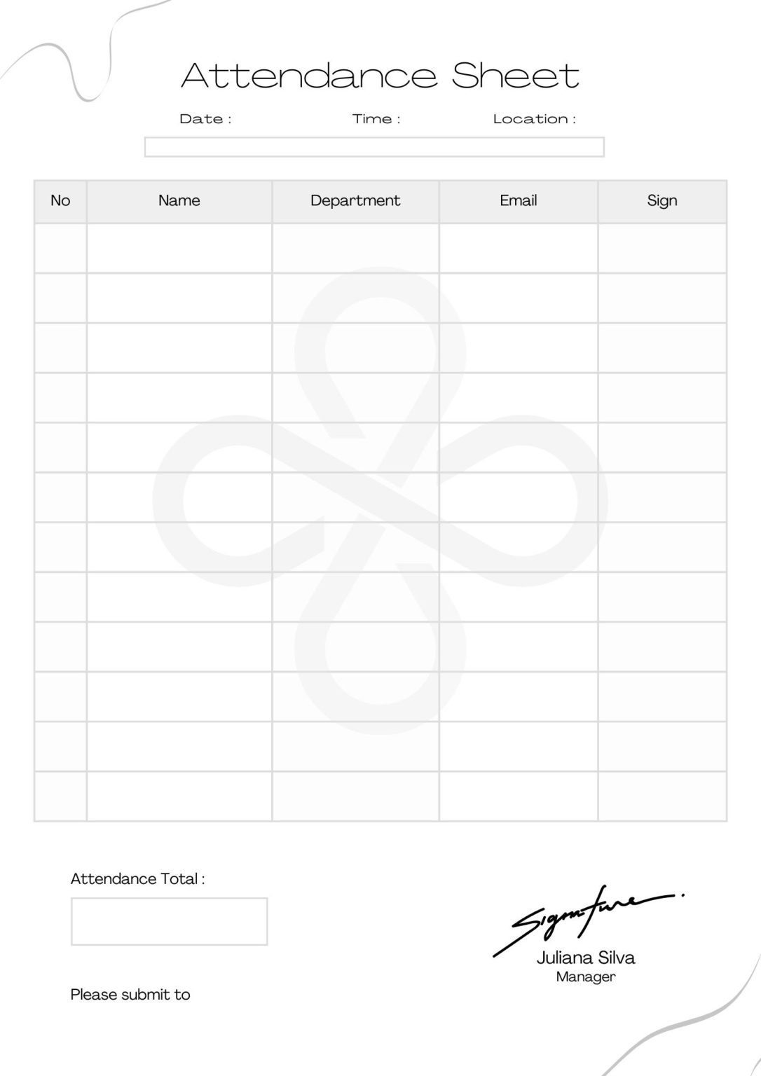 40 Free Printable Attendance Sheets - Printaboles