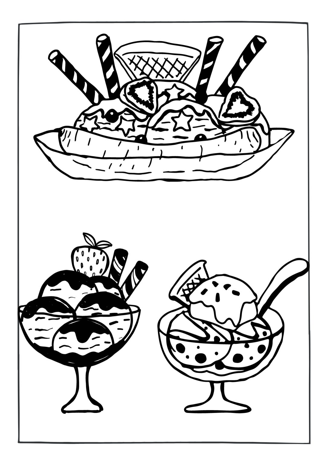 40 Free Printable Ice Cream Coloring Pages - Printaboles