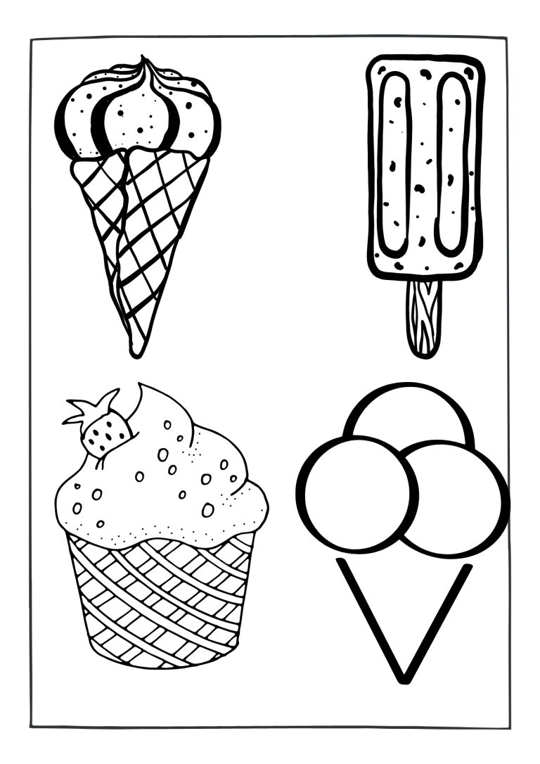 40 Free Printable Ice Cream Coloring Pages - Printaboles