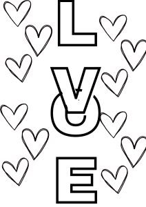 40 Free Printable I Love You Coloring Pages - Printaboles