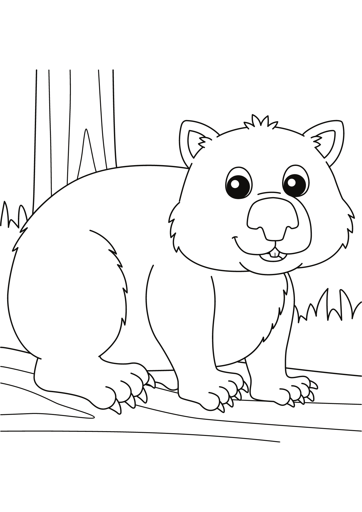 40 Free Printable Cute Animals Coloring Pages - Printaboles