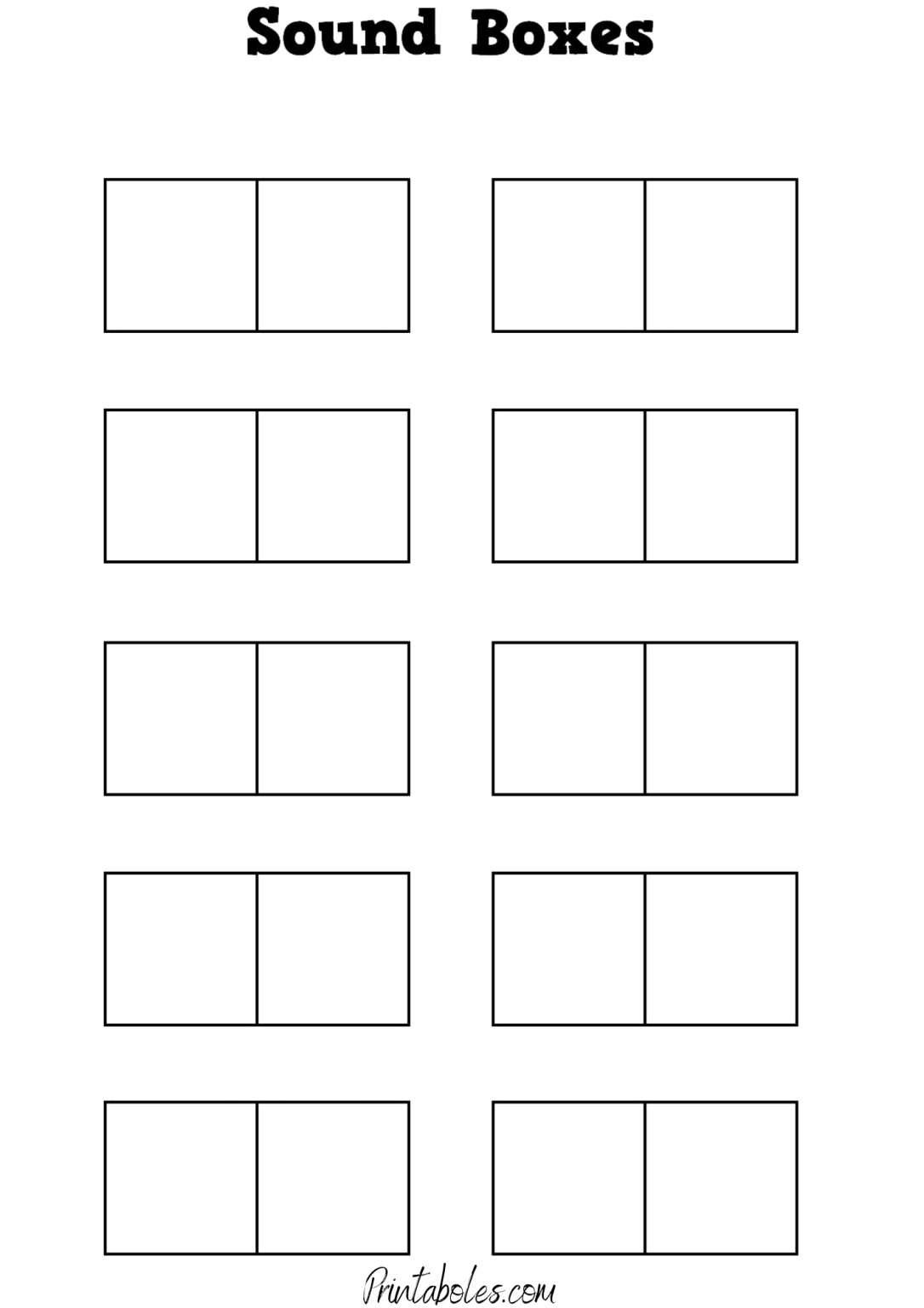 40 Free Printable Elkonin Boxes - Printaboles