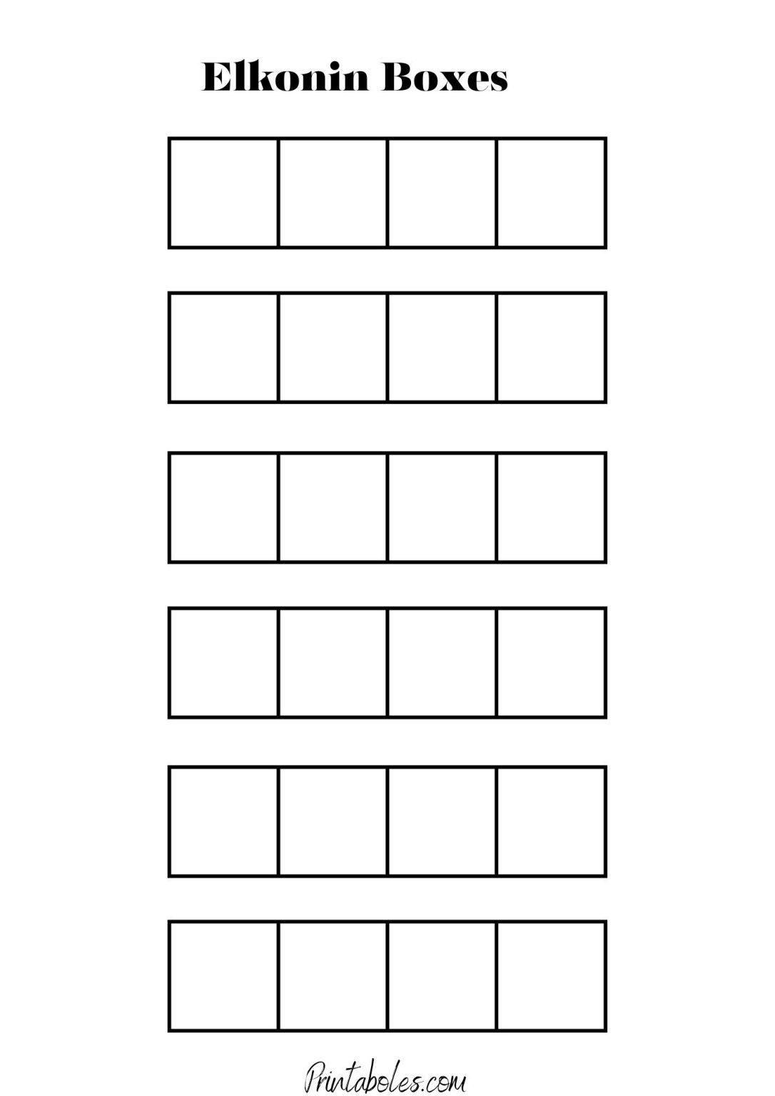 40 Free Printable Elkonin Boxes Printaboles 40 Free Printable Elkonin Boxes Printaboles