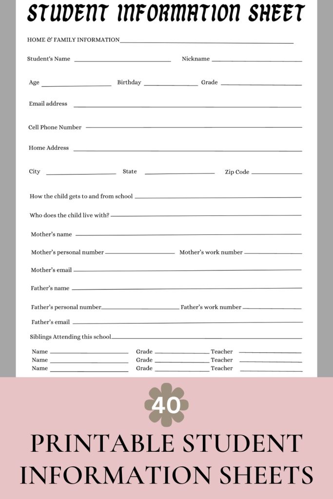 40-free-printable-student-information-sheets-printaboles