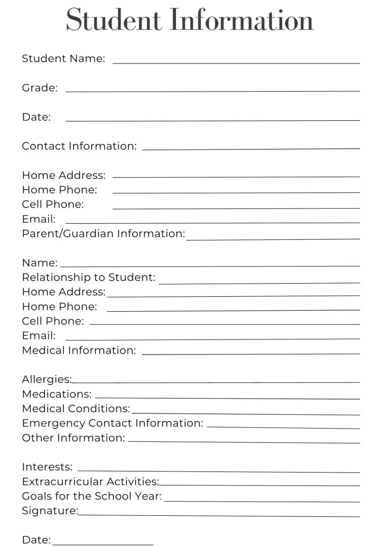 40-free-printable-student-information-sheets-printaboles