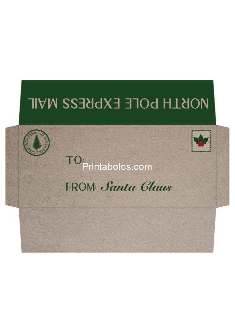 Free Printable Santa Envelopes Printaboles Free Printable Santa Envelopes Printaboles