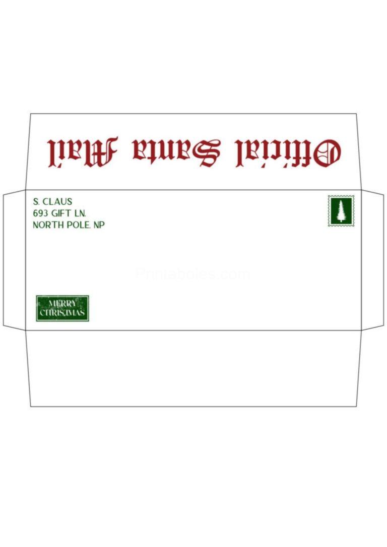 Free Printable Santa Envelopes Printaboles Free Printable Santa Envelopes Printaboles