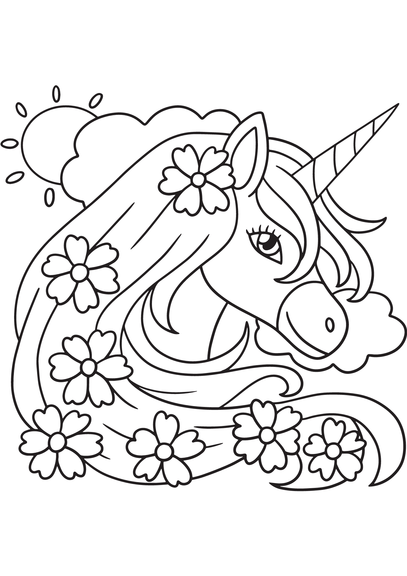 40 free printable unicorn coloring pages printaboles