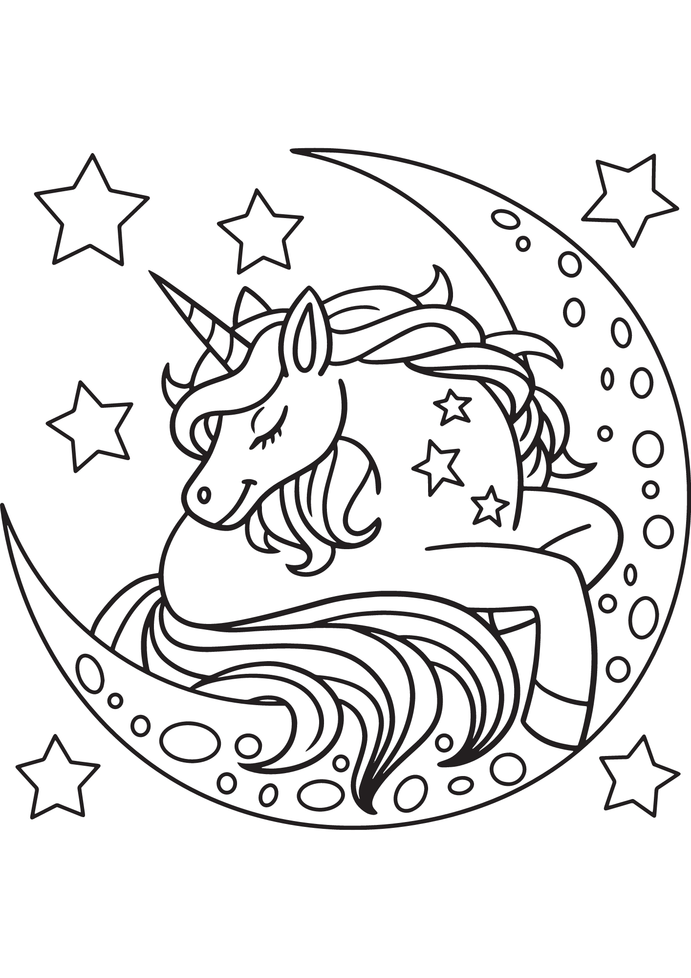 40 Free Printable Unicorn Coloring Pages - Printaboles
