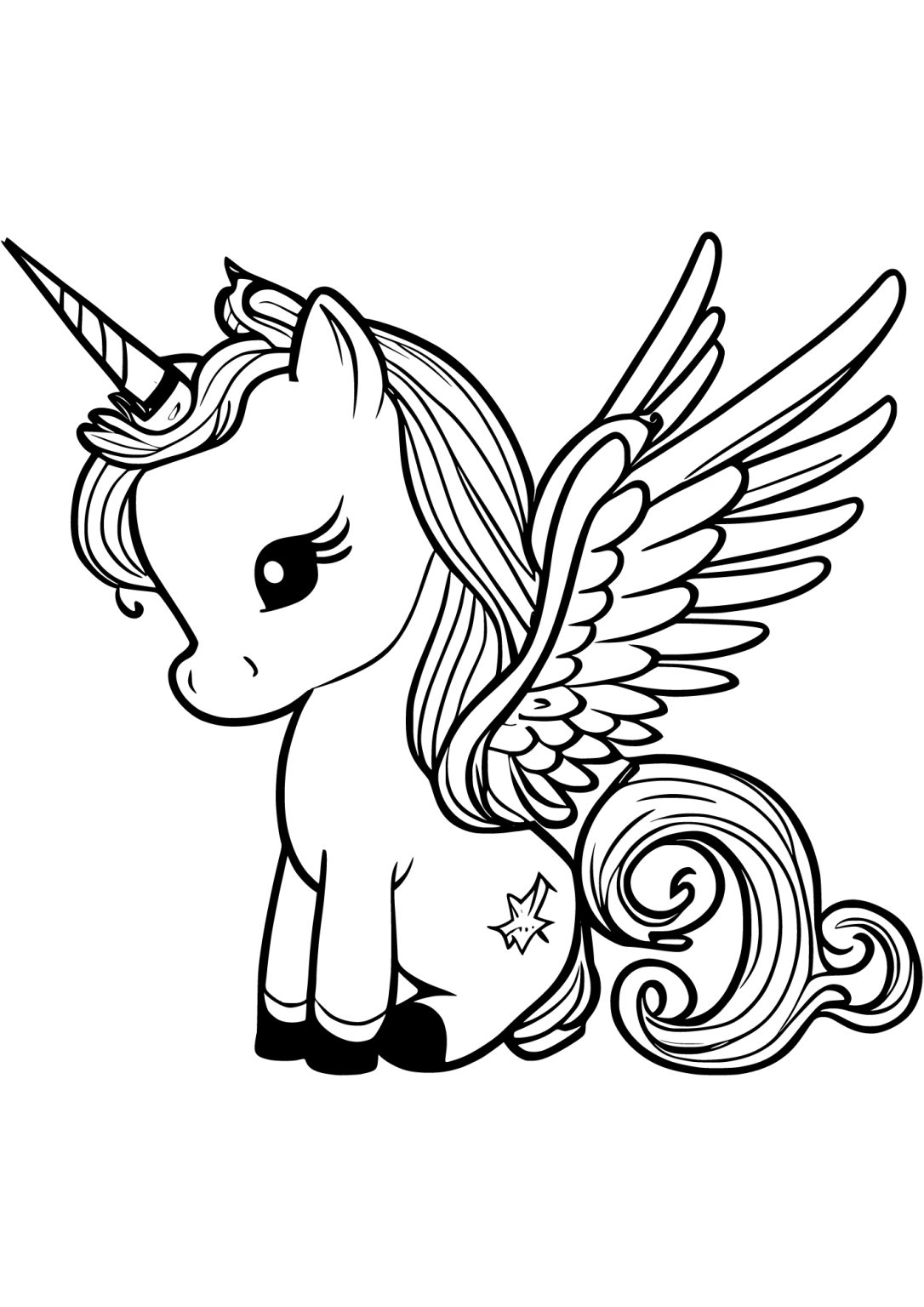 40 Free Printable Unicorn Coloring Pages - Printaboles