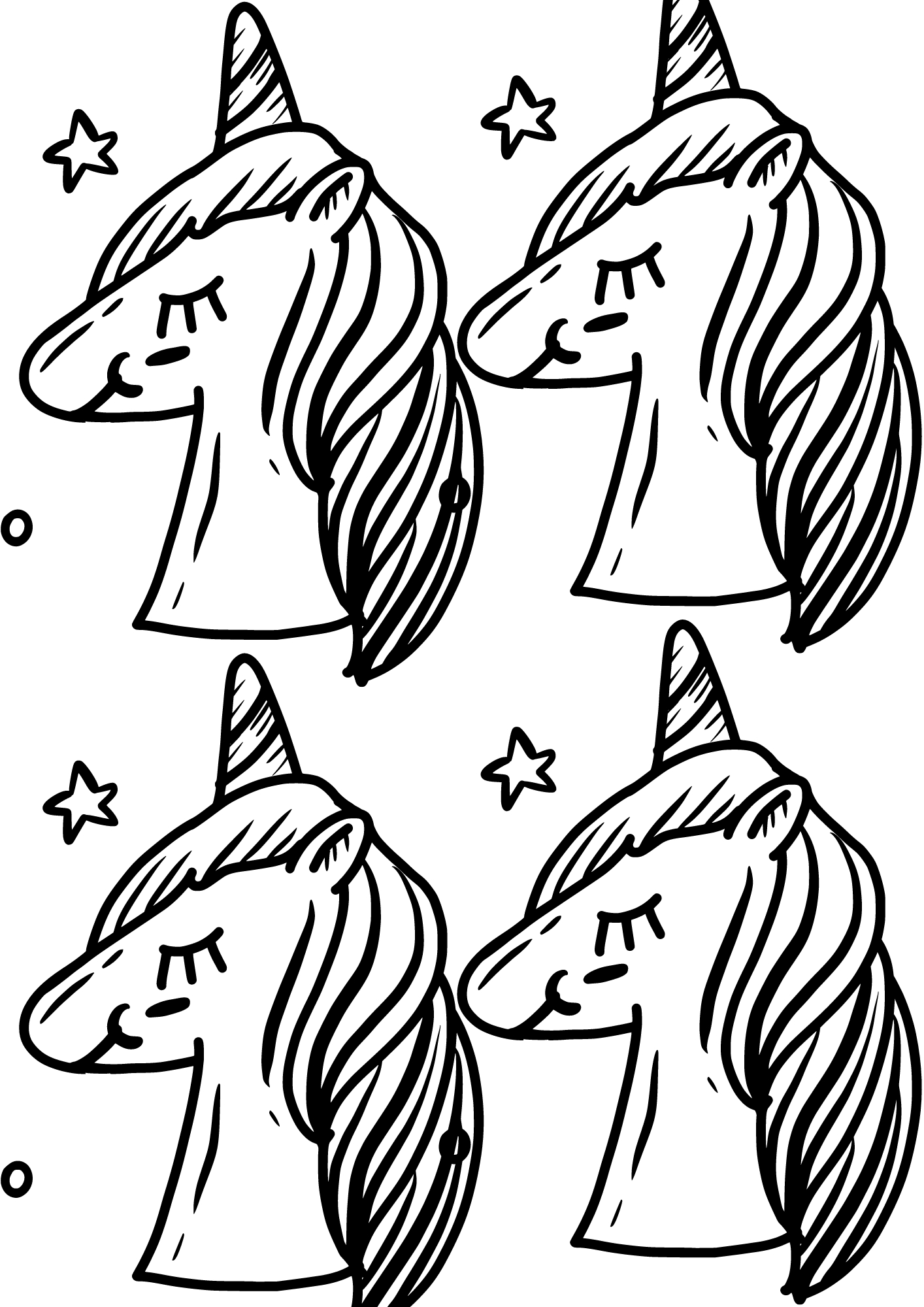 40 Free Printable Unicorn Coloring Pages - Printaboles