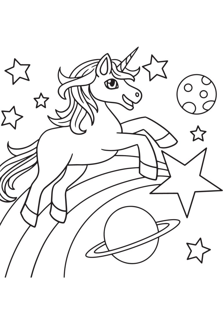 40 Free Printable Unicorn Coloring Pages - Printaboles