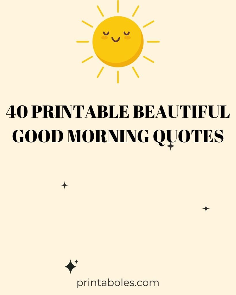 40 Printable Beautiful Good Morning Quotes for Her - Printaboles