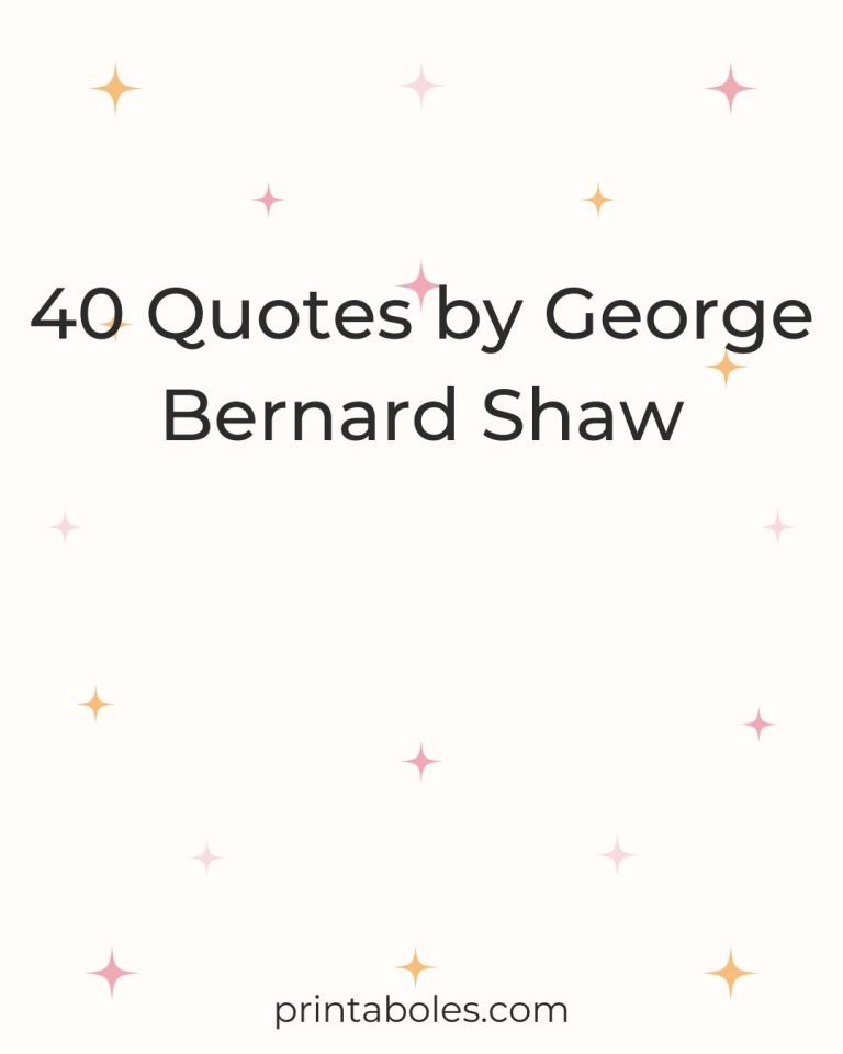 40 Quotes by George Bernard Shaw