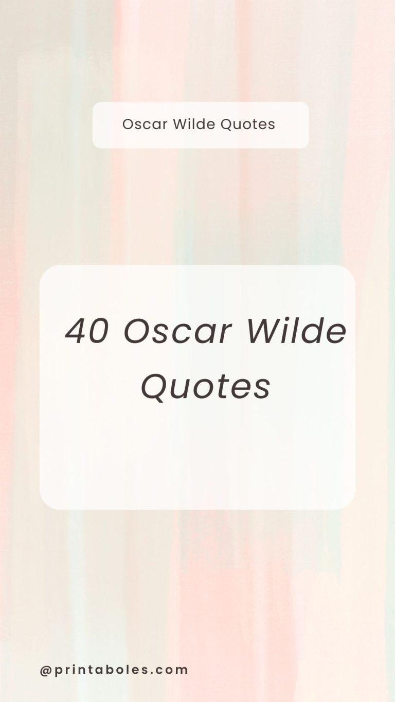 40 Oscar Wilde Quotes